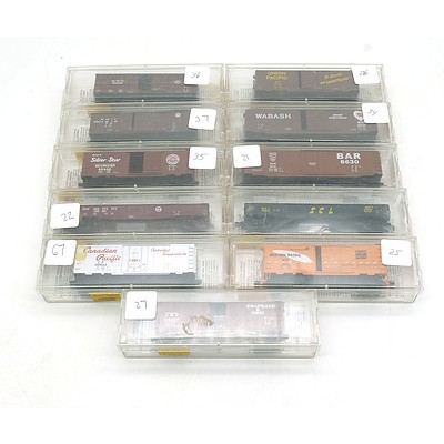 11 Boxed Micro-Trains Line Carriages N Scale 1:160th
