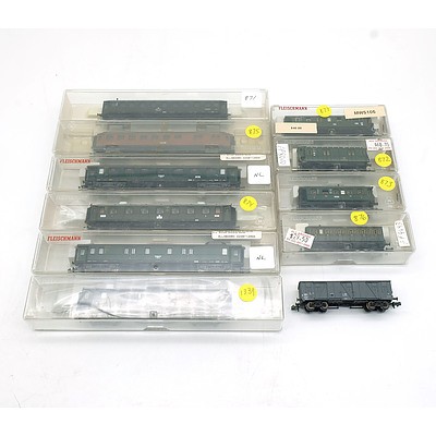 11 Fleischmann Model Carriages One without Box
