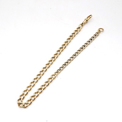 15ct Yellow Gold Fob Chain, 30g