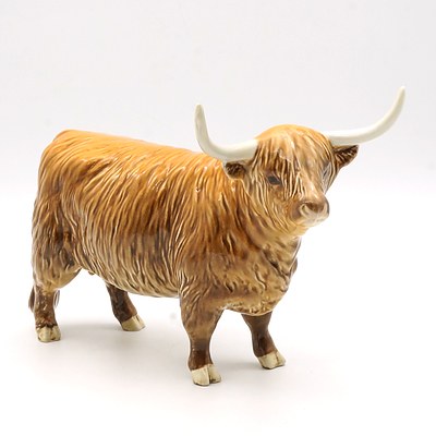 Beswick Ceramic Highland Cattle Figure