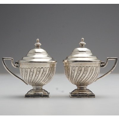Pair of Elkington and Co Silver Plated Salt Cellars