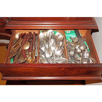 Various Silver Plated and Thai Nickel Bronze Flatware