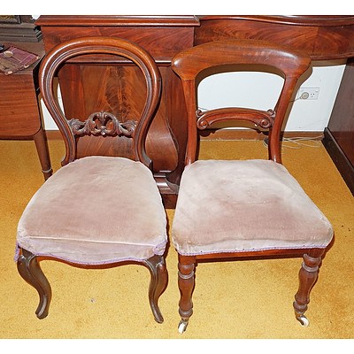 Two Victorian Mahogany Dining Chairs