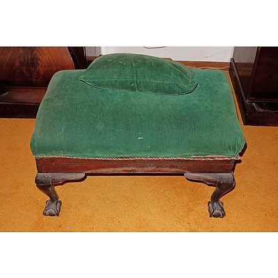 Queen Anne Style Footstool Chest