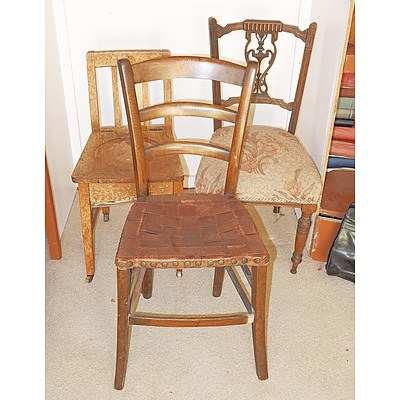 Three Antique Side Chairs