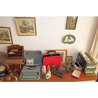 Hermes Baby Typewriter, Polished Stones, Gold Scales and More