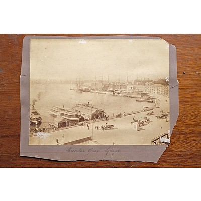 Collection of Late 19th Century Photographs by Charles Bayliss and Others, Circular Quay 1880's etc