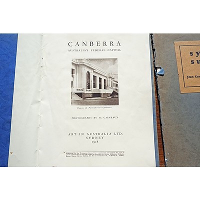 Two 1928 Art in Australia Editions, Including Sydney Surfing and Canberra