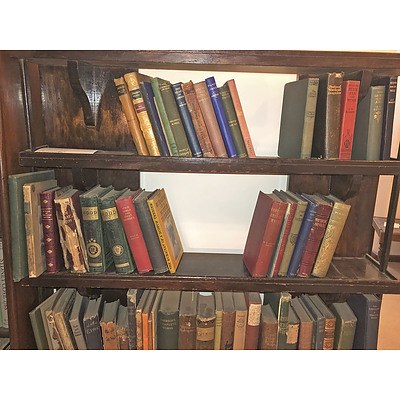 LATE ADDITION - Four Shelves of Antique and Vintage Books