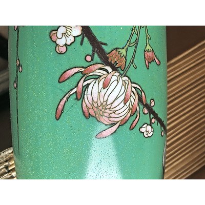 Impressive Japanese Cloisonne Enamel Vase, Meiji Period (1868-1912)