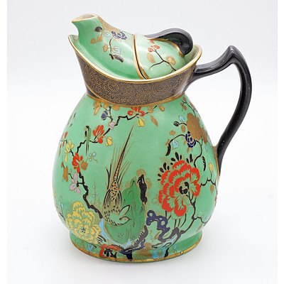 Antique Burslem Cosy Teapot with Hand Painted Pheasant and Foliage