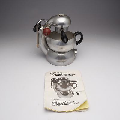 An Atomic Cappuccino Machine Retailed by Bon Trading Company with Original Instruction Book