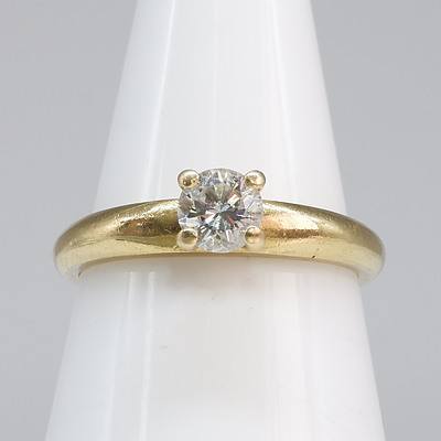 18ct Yellow Gold Diamond Ring (H VS)