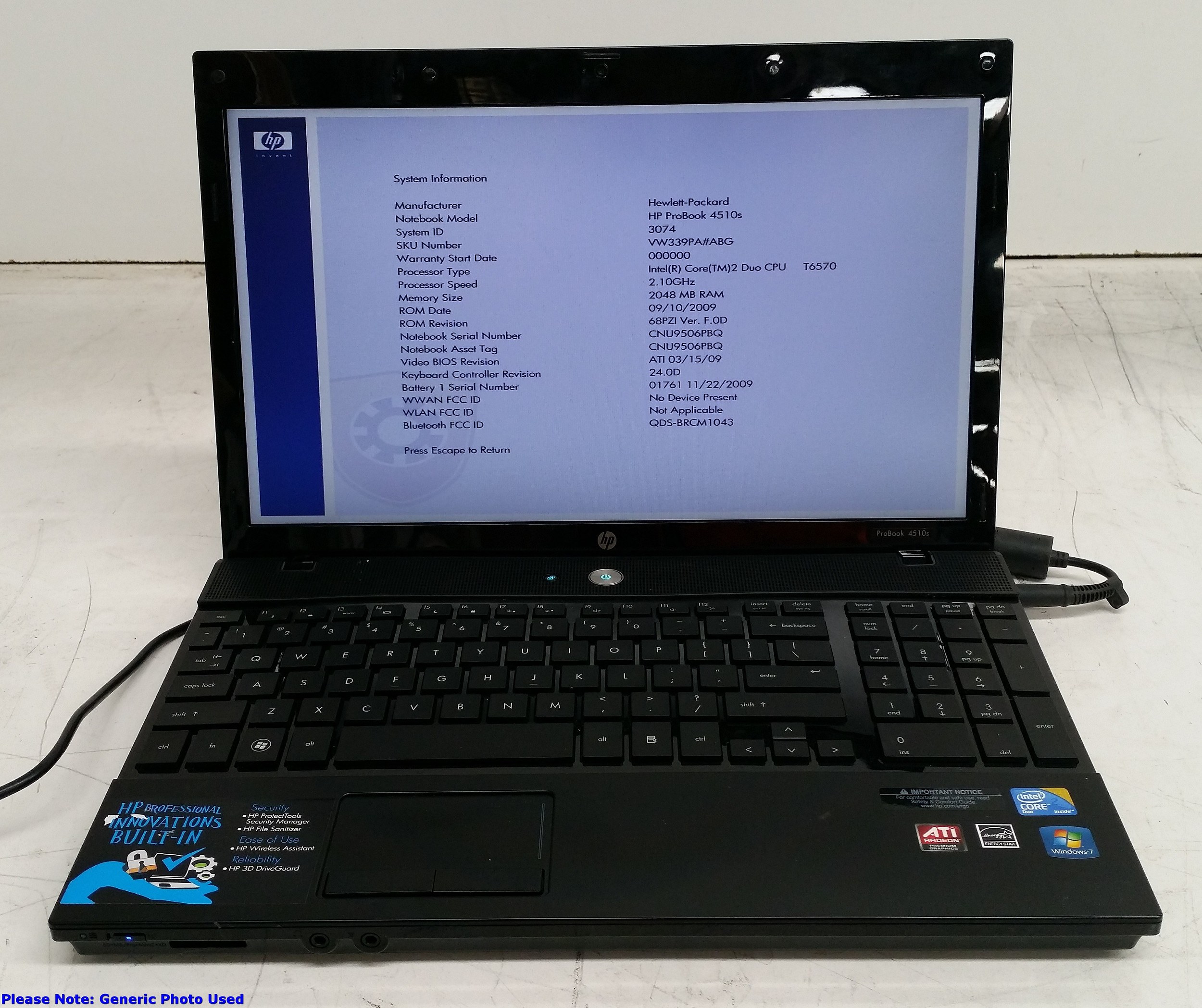 Hp probook 4510s не включается