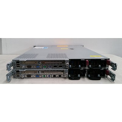 Lot of 2 HP ProLiant DL360 G5 Dual Dual-Core Xeon (5140) 2.33GHz 1 RU Servers