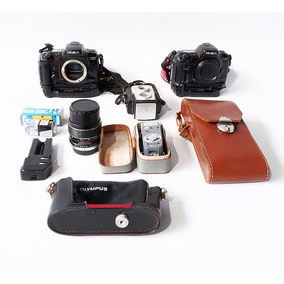Two Minolta Dynax 700si and Quantity of Carry Cases and Accessories