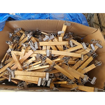 Two Large Boxes of Timber Clip-hangers