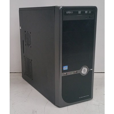 Black Chassis Intel Core i3 (3220) 3.30GHz Desktop Computer