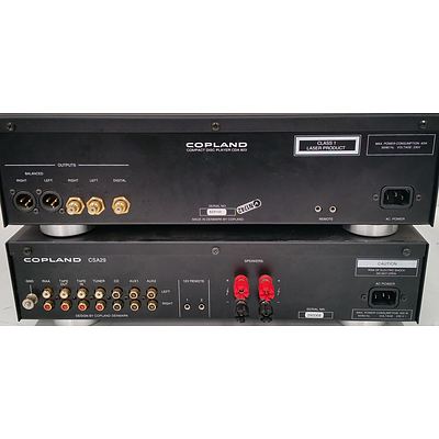 Copland CSA29 Amplifier and Copland CDA823 Compact Disc Player