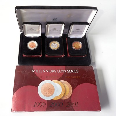 RAM Millennium Coin Series, 1999 The Past, 2000 The Present and 2001 The Future