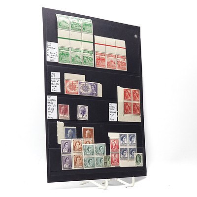 1953 Food Production Block of Six Stamp Set, 1953 Queen Elizabeth II Coronation Stamp Set and More