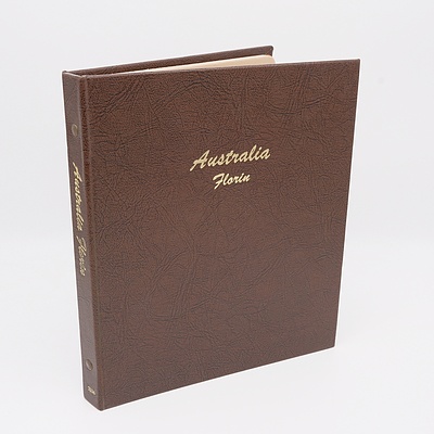 Dansco Album With Thirty Two Australian Florins, Various Dates from 1922 to 1963