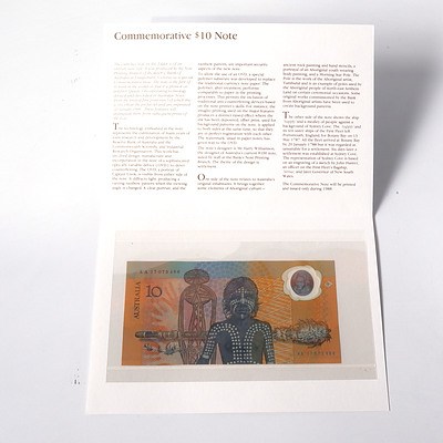 1988 Australian Polymer Bicentennial Commemorative $10 Note, AA21078950