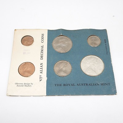 1966 Royal Australian Mint Six Coin Decimal Set