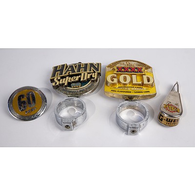 Four Beeranalia Items Including XXXX Gold Beer Pull, Hahn Super Dry Beer Pull and More