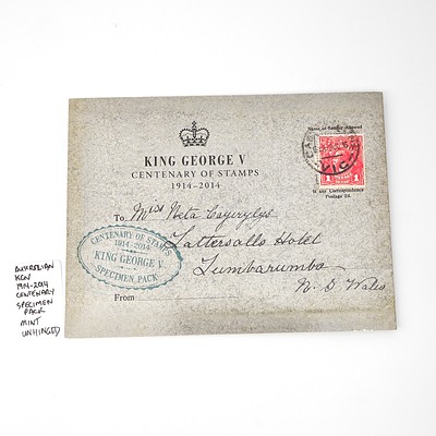 Australian KGV 1914-2014 Centenary Specimen Pack, Mint and Unhinged