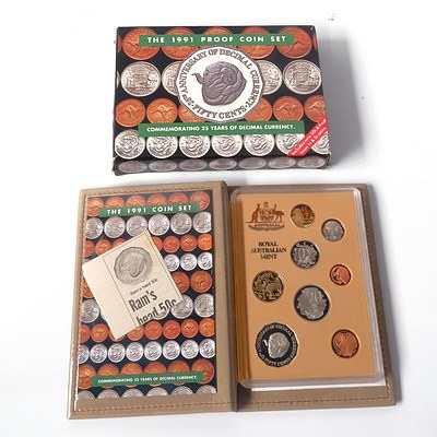 RAM 1991 Proof Coins Set, Commemorating 25 Years of Decimal Currency
