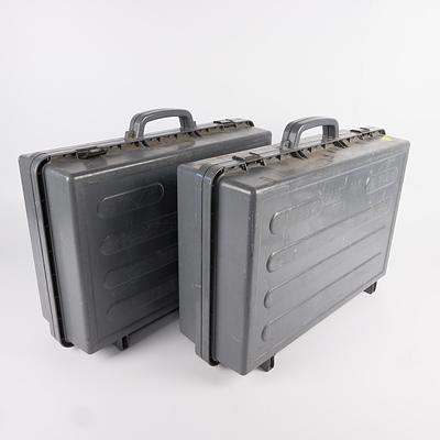 Two Double Sided Exacta Packs Storage Cases	