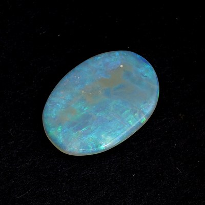 Solid White Crystal Opal, Oval, 1.4ct 