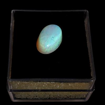 Solid White Crystal Opal, Oval, 2.44ct
