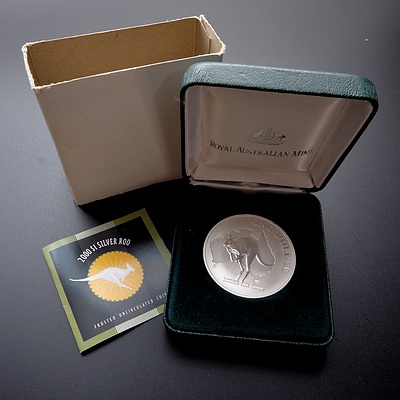 2000 Australia Fine Silver 99.9% $1 Kangaroo Frosted Uncirculated Coin