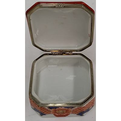 Collection of Japanese Amari Plates and Amari Trinket Box