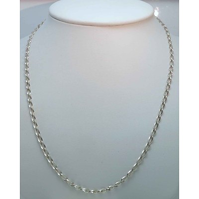 835 Fine Silver Curb Link Chain