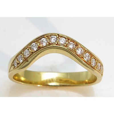 18ct Gold Diamond-Set Ring