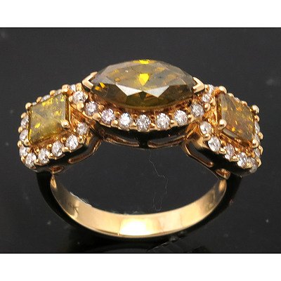 Impressive 2.99 Carats (Tdw-Est) Diamond Ring