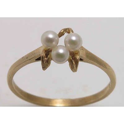 9ct Gold Cultured Pearl Ring