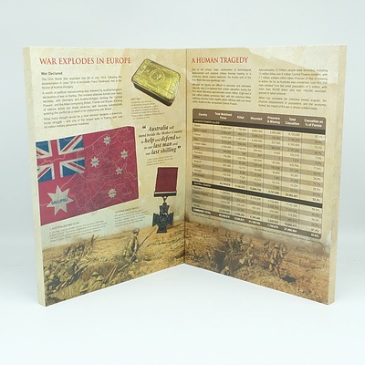 WWI Australian Historical Portfolio, with assorted WWI Era Circulated Currency