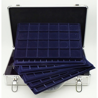 Two Coin Collector Cases with Inserts