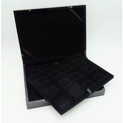 Two Coin Collector Cases with Inserts