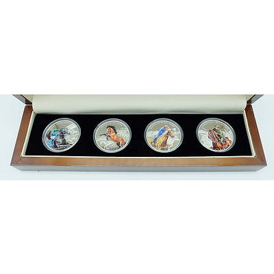 Legendary Horses of Australia Silver Proof Coins, 2014 Set of Four Limited Edition