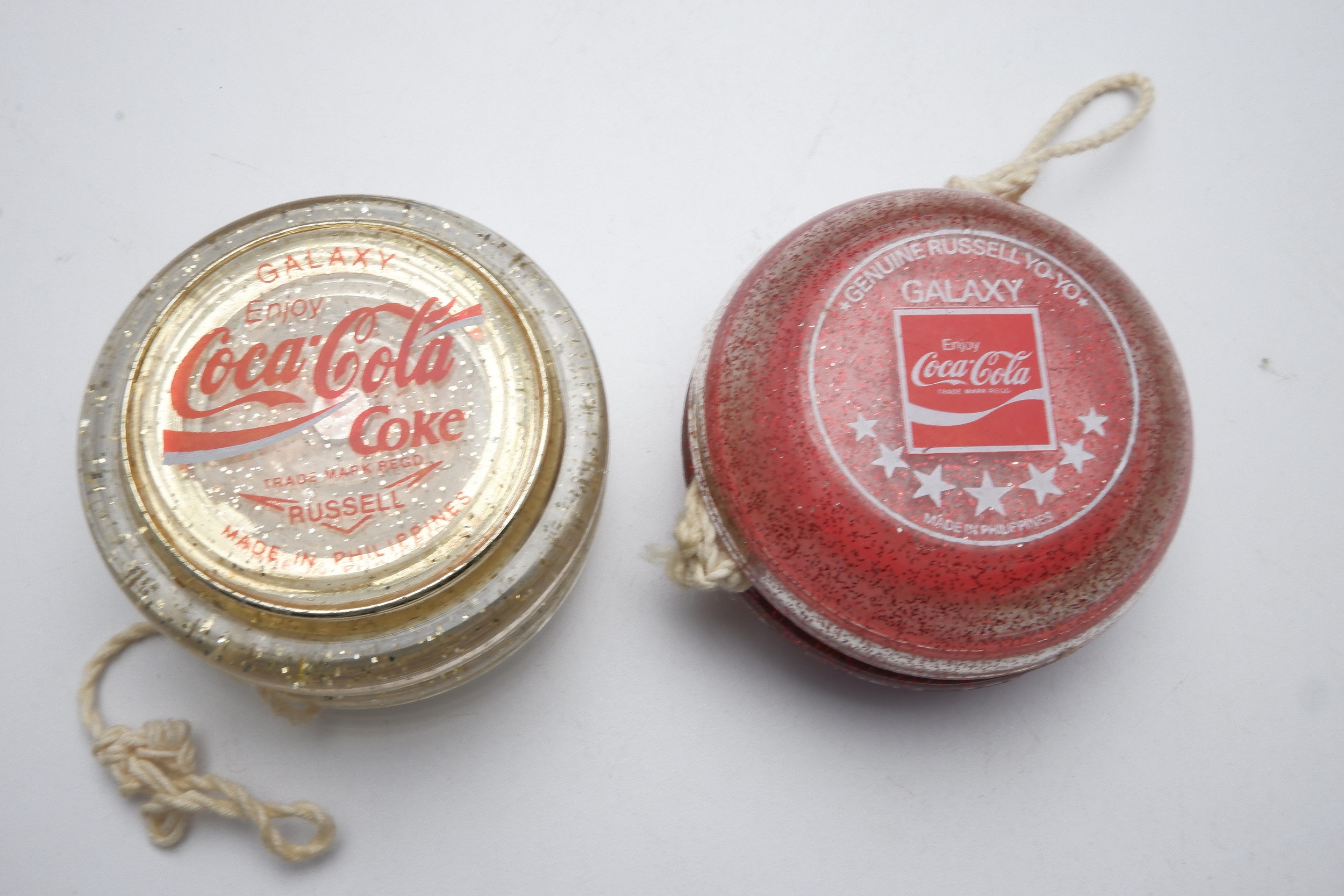 Two Coca Cola Galaxy Russell Yo-Yo's