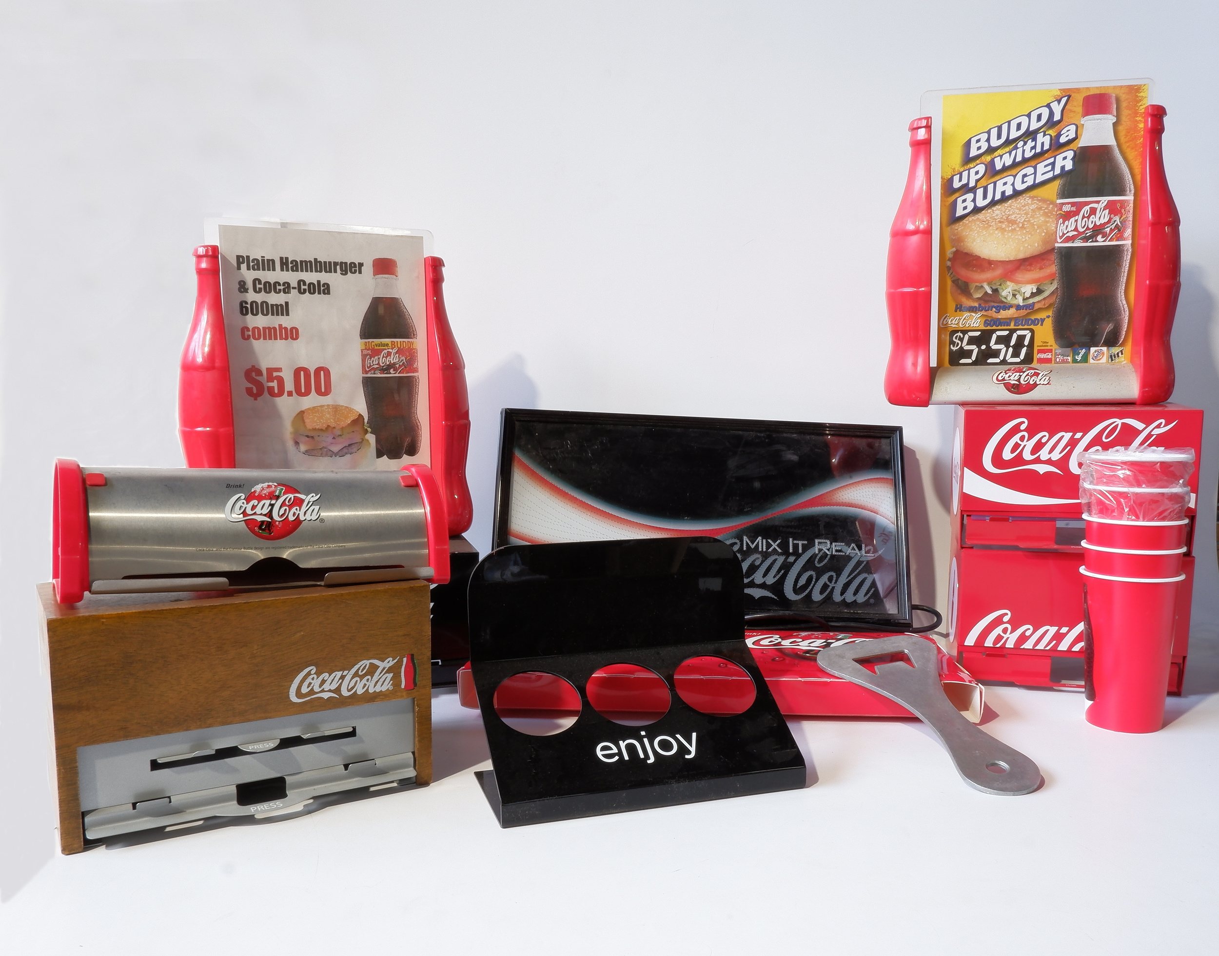 Group of Coca Cola Milk Bar Accessories Lot 1109645 ALLBIDS