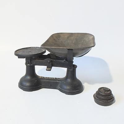 Set of Vintage Scales and Weights