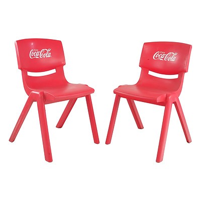 Set of Four Coca Cola Plastic Chairs