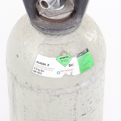 6kg Compressed Air Cylinder Marked Aligal 2 Compressed Liquefied Carbon Dioxide Gas