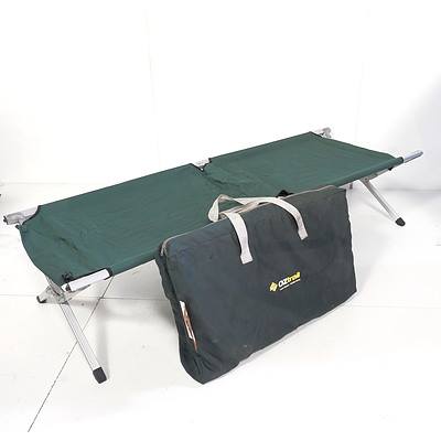Fold Out Camping Bed and OZtrail Fold Out Camping Double Kitchen Pantry